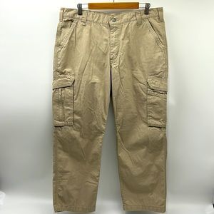 CARHARTT FORCE TAPPEN CARGO PANTS MENS SIZE 38x30 RELAXED FIT TAN PANTS
